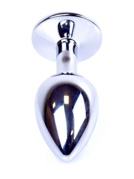 Korek analny ozdobny stalowy metalowy kryształ 7cm - 5
