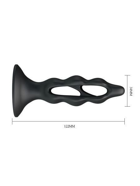 Korek analny plug zatyczka do pupy prostaty 12cm - 5