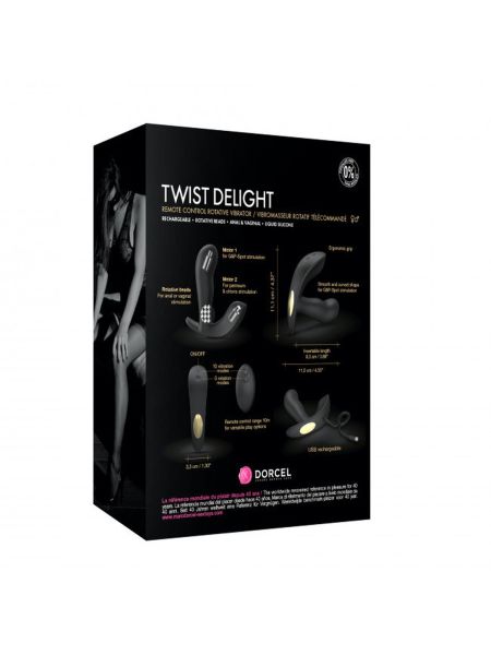 Korek analny rotacja dorcel twist delight 10 tryb - 15