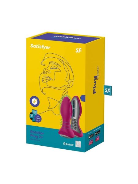 Korek analny Rotator Plug 2 Connect App (Violet) - 8