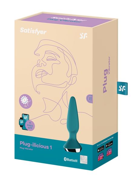 Wibrujący korek analny z aplikacją Satisfyer Plug-Ilicious 1 - 6