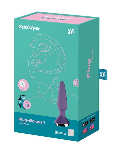 Wibrujący korek analny z aplikacją Satisfyer Plug-Ilicious 1 - 6