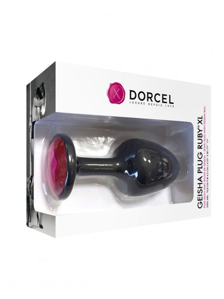 Korek analny z kryształkiem Dorcel Geisha Plug Ruby XL - 3