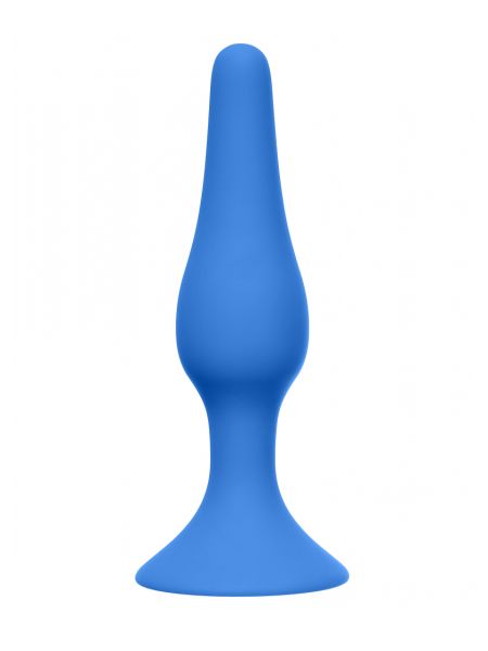 Korek plug analny z przyssawką wąski smukły 10cm - 2