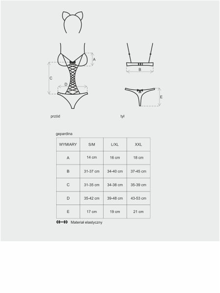 Kotka sex kostium strój przebranie obsessive l/xl - 9