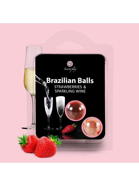 Kulki brazylijskie nawilżające lubrykant jak wino - 3
