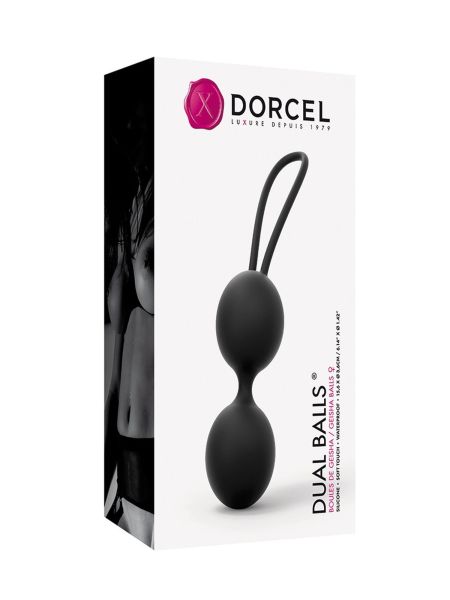 Podwójne kulki gejszy kegla Dorcel Dual Balls Black