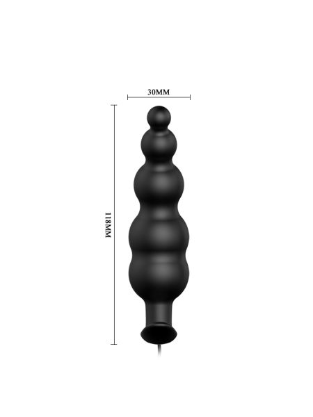 Kulki sonda analna korek wibrujący 12 trybów 11cm - 7