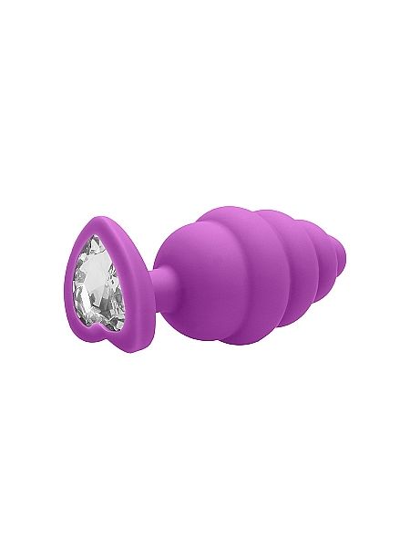 Silikonowy korek analny zatyczka plug gumowy 8 cm - 5