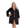 LAURA black robe XXL+ (czarny szlafrok) - 3