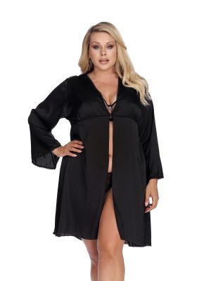 LAURA black robe XXL+ (czarny szlafrok) - image 2