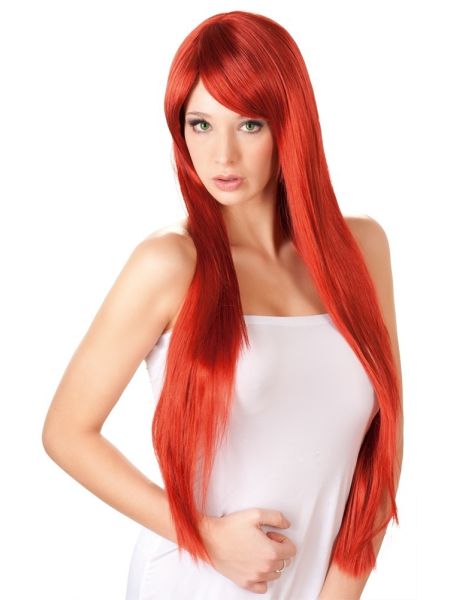 Long Straight Red Wig - 8