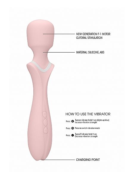 Loveline - Massage Wand - Jiggle - Pink - 9