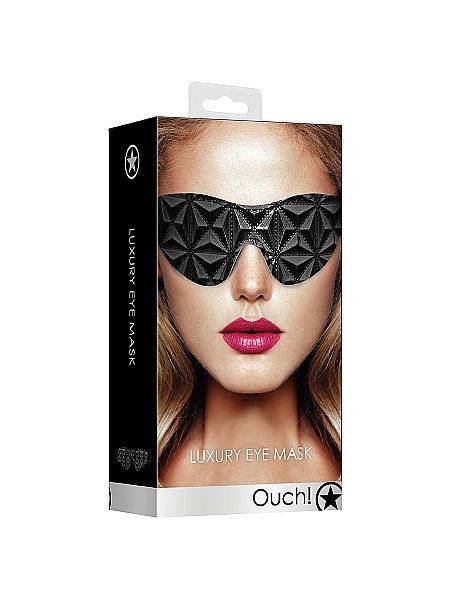 Maska erotyczna na oczy Ouch! Luxury Eye Mask Black - 3